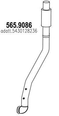 Труба выхлопного газа ASSO 565.9086