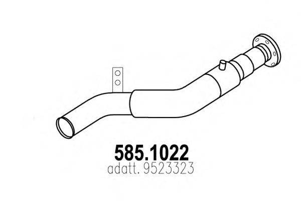Труба выхлопного газа ASSO 585.1022