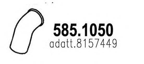 Труба выхлопного газа ASSO 585.1050