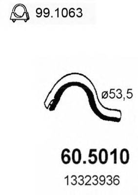 Труба выхлопного газа ASSO 60.5010