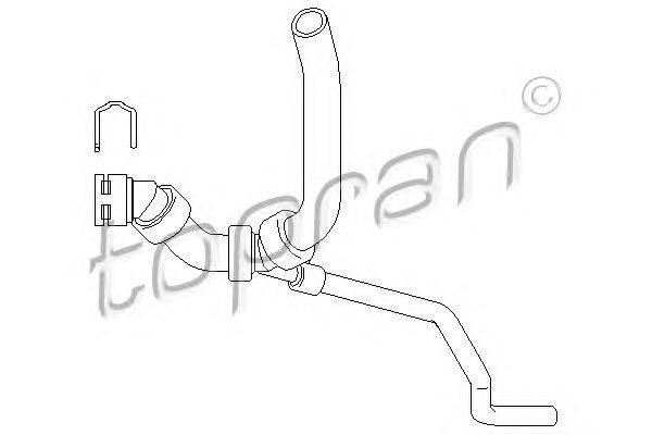 Шланг радиатора TOPRAN 111 976