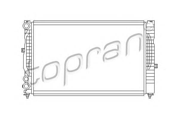 Радиатор, охлаждение двигателя TOPRAN 112 331