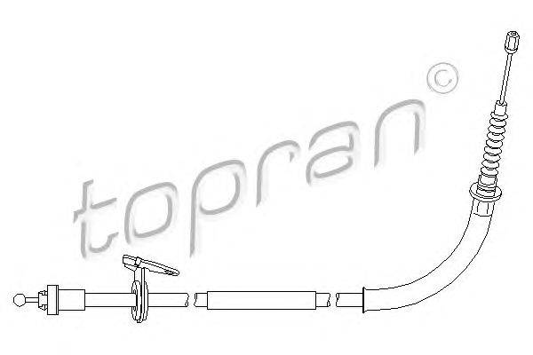 Трос, стояночная тормозная система TOPRAN 501 723