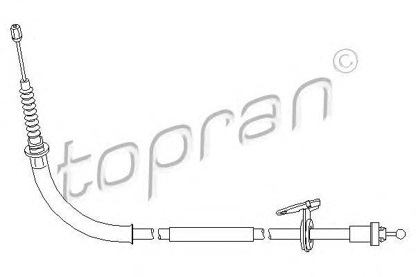 Трос, стояночная тормозная система TOPRAN 501 724