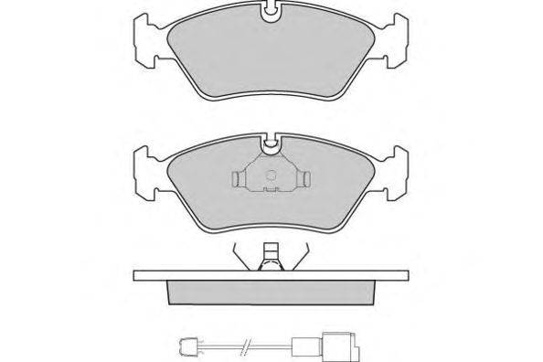 Комплект тормозных колодок, дисковый тормоз E.T.F. 20659