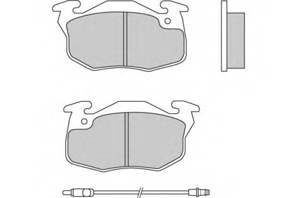Комплект тормозных колодок, дисковый тормоз E.T.F. 21599