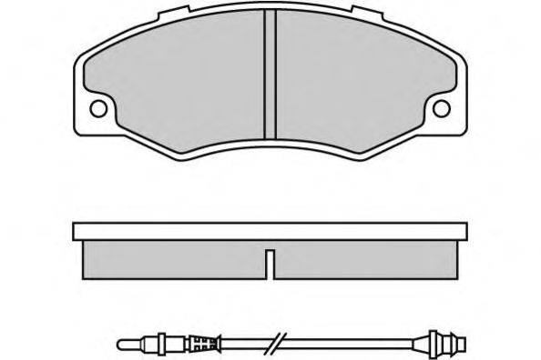 Комплект тормозных колодок, дисковый тормоз E.T.F. 21016