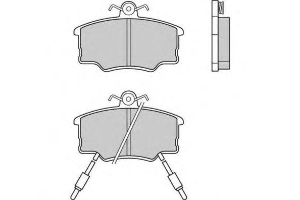 Комплект тормозных колодок, дисковый тормоз E.T.F. 12-0339