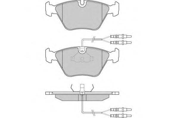 Комплект тормозных колодок, дисковый тормоз E.T.F. 12-0523