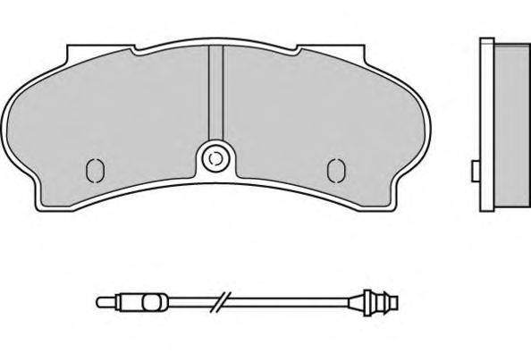 Комплект тормозных колодок, дисковый тормоз E.T.F. 120524