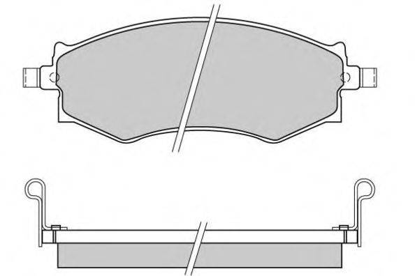 Комплект тормозных колодок, дисковый тормоз E.T.F. 21527