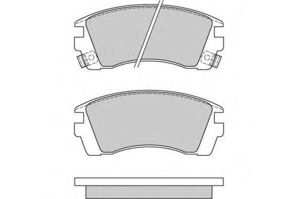 Комплект тормозных колодок, дисковый тормоз E.T.F. 12-0575