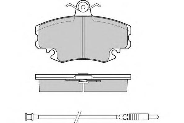 Комплект тормозных колодок, дисковый тормоз E.T.F. 21463