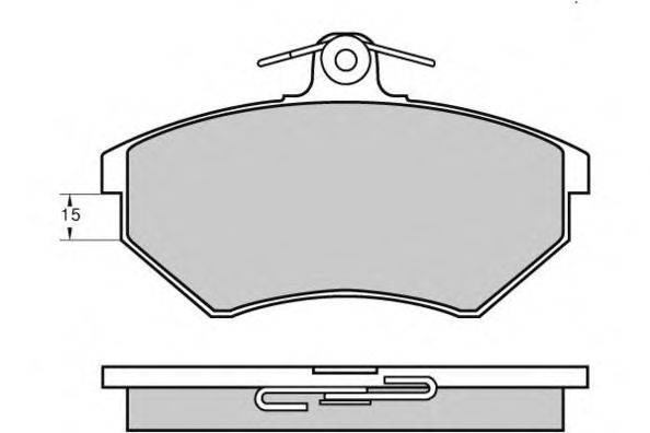 Комплект тормозных колодок, дисковый тормоз E.T.F. 12-0641