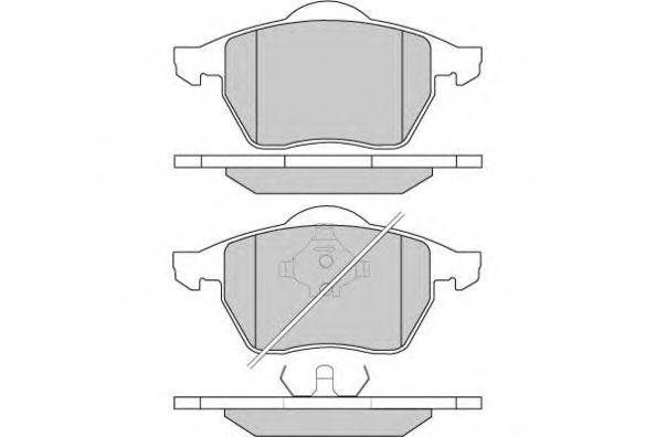 Комплект тормозных колодок, дисковый тормоз E.T.F. 120679