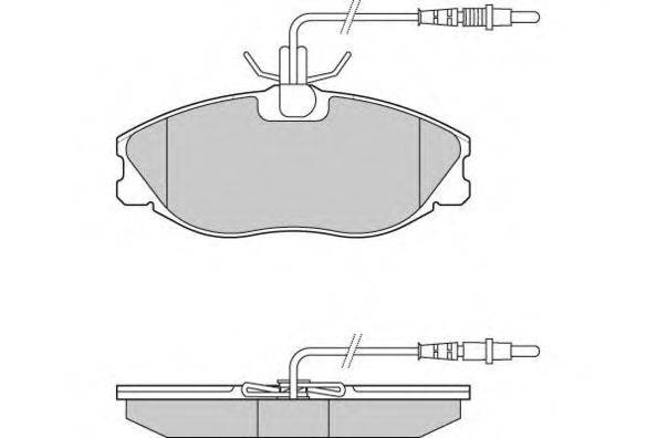 Комплект тормозных колодок, дисковый тормоз E.T.F. 21673