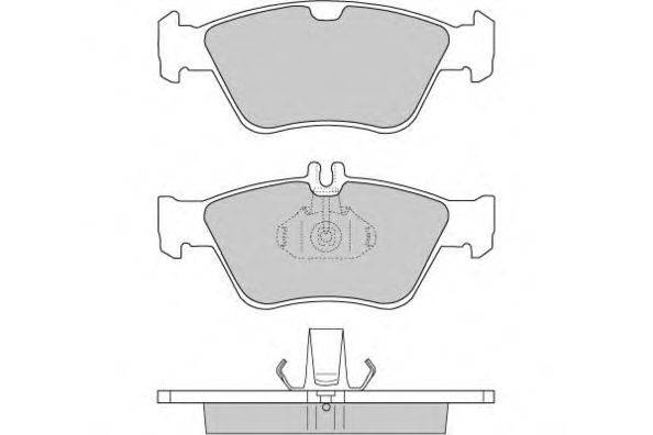 Комплект тормозных колодок, дисковый тормоз E.T.F. 12-0694