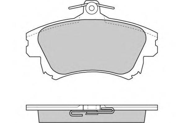 Комплект тормозных колодок, дисковый тормоз E.T.F. 12-0703