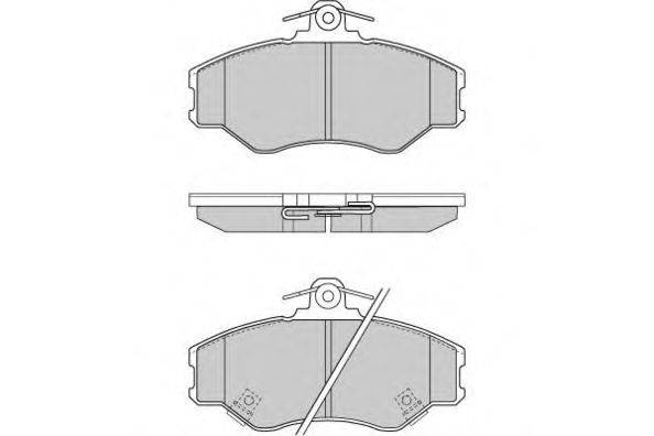 Комплект тормозных колодок, дисковый тормоз E.T.F. 23083