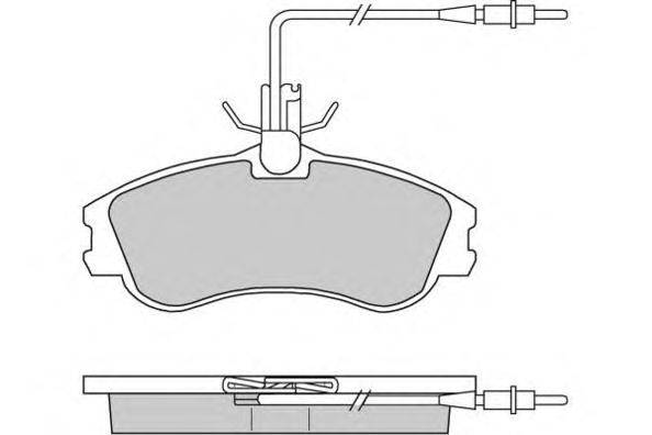 Комплект тормозных колодок, дисковый тормоз E.T.F. 23124