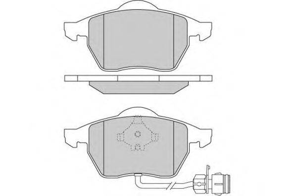 Комплект тормозных колодок, дисковый тормоз E.T.F. 120733