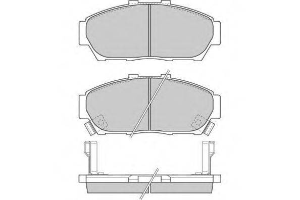 Комплект тормозных колодок, дисковый тормоз E.T.F. 12-0736