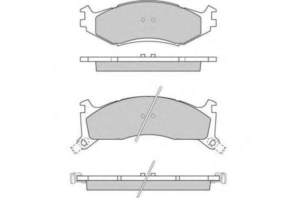 Комплект тормозных колодок, дисковый тормоз E.T.F. 21812