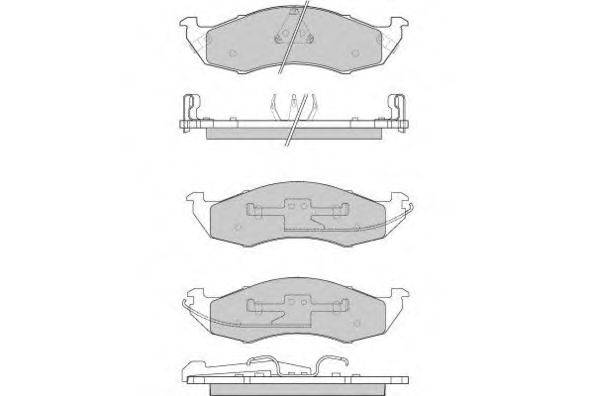 Комплект тормозных колодок, дисковый тормоз E.T.F. 12-0791