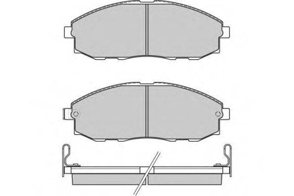 Комплект тормозных колодок, дисковый тормоз E.T.F. 120828