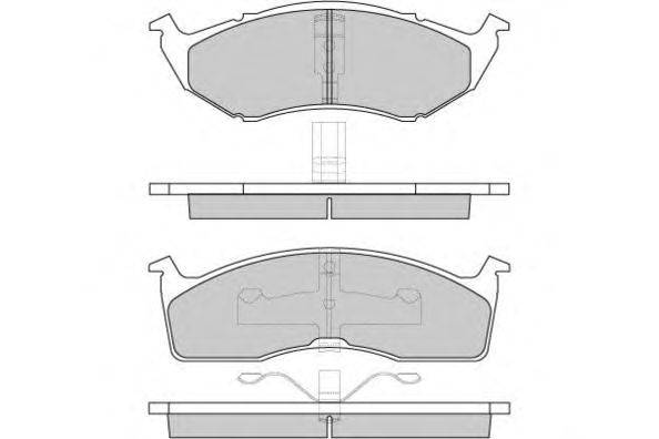Комплект тормозных колодок, дисковый тормоз E.T.F. 12-0841