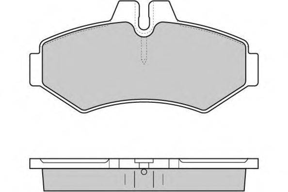 Комплект тормозных колодок, дисковый тормоз E.T.F. 12-0845