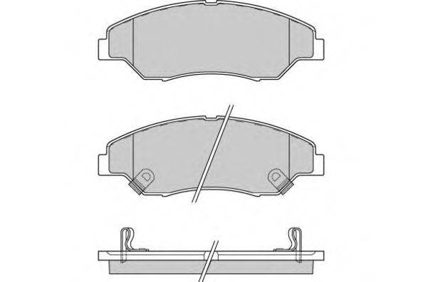 Комплект тормозных колодок, дисковый тормоз E.T.F. 23443
