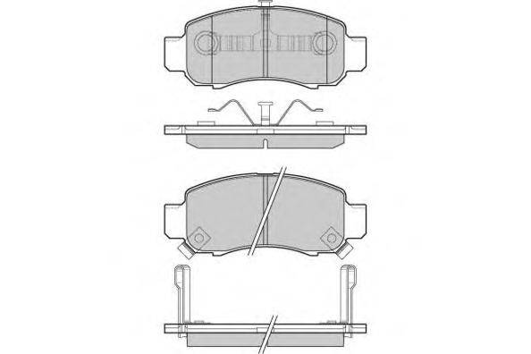 Комплект тормозных колодок, дисковый тормоз E.T.F. 12-1041