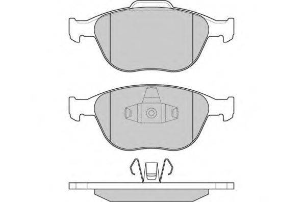 Комплект тормозных колодок, дисковый тормоз E.T.F. 12-1078