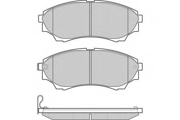 Комплект тормозных колодок, дисковый тормоз E.T.F. 24353