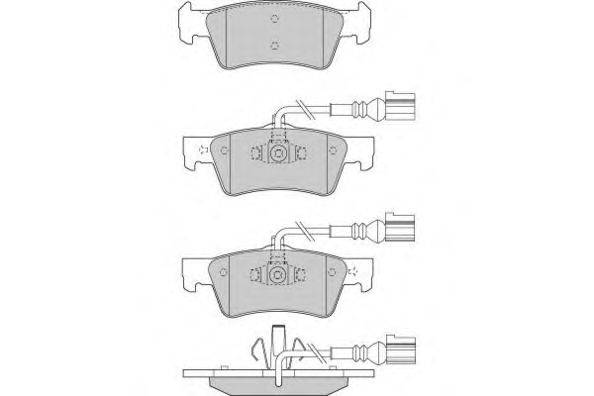 Комплект тормозных колодок, дисковый тормоз E.T.F. 121282