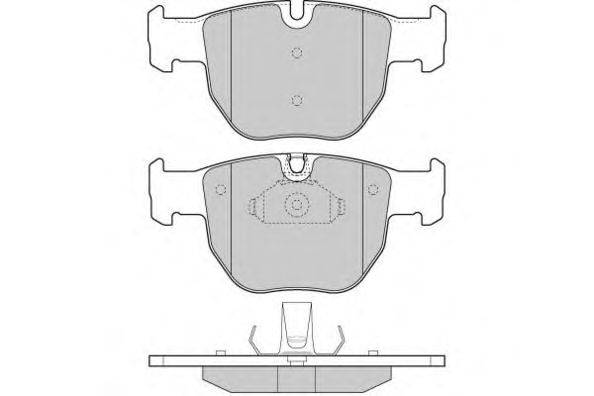 Комплект тормозных колодок, дисковый тормоз E.T.F. 12-1287