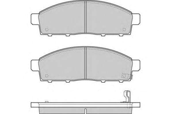 Комплект тормозных колодок, дисковый тормоз E.T.F. 12-1296