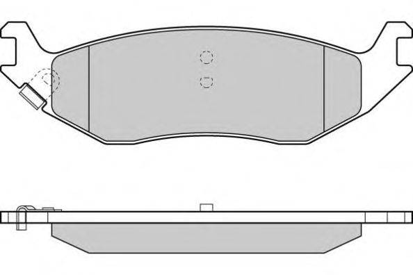 Комплект тормозных колодок, дисковый тормоз E.T.F. 121311