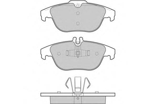 Комплект тормозных колодок, дисковый тормоз E.T.F. 12-1328