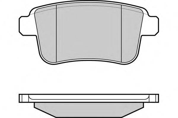 Комплект тормозных колодок, дисковый тормоз E.T.F. 12-1368