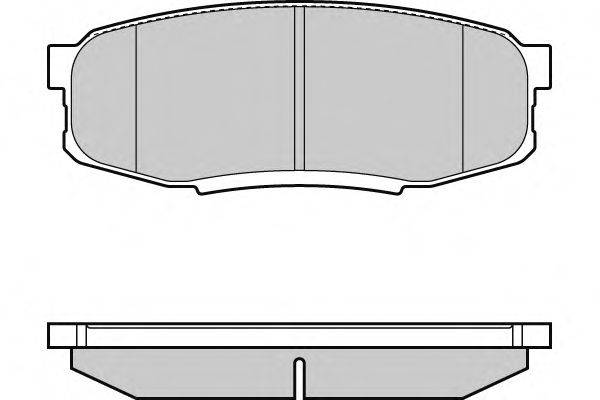 Комплект тормозных колодок, дисковый тормоз E.T.F. 12-1382