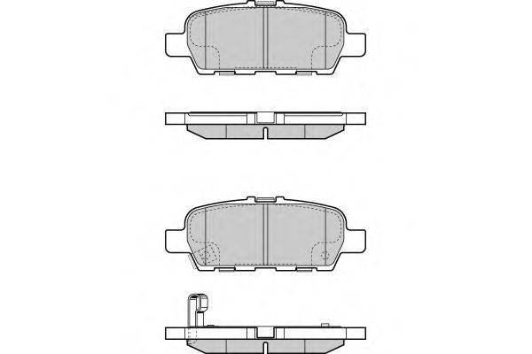 Комплект тормозных колодок, дисковый тормоз E.T.F. 24872