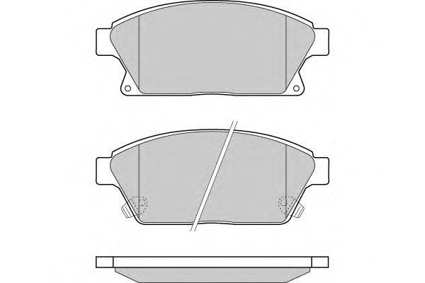 Комплект тормозных колодок, дисковый тормоз GALFER 20928