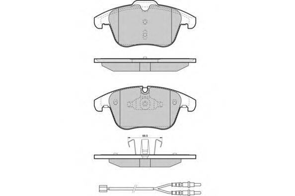 Комплект тормозных колодок, дисковый тормоз E.T.F. 12-1487