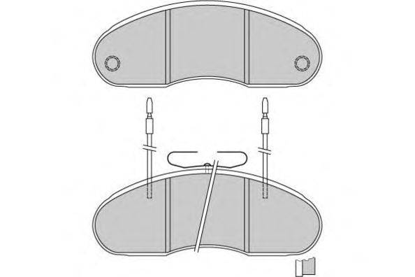 Комплект тормозных колодок, дисковый тормоз E.T.F. 12-5243