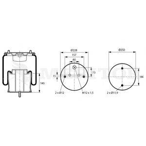 Кожух пневматической рессоры MERITOR MLF8146