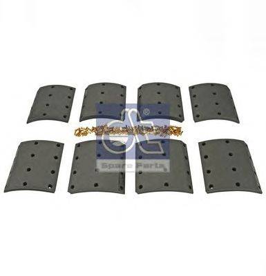 Комплект тормозных башмаков, барабанные тормоза DT 135051