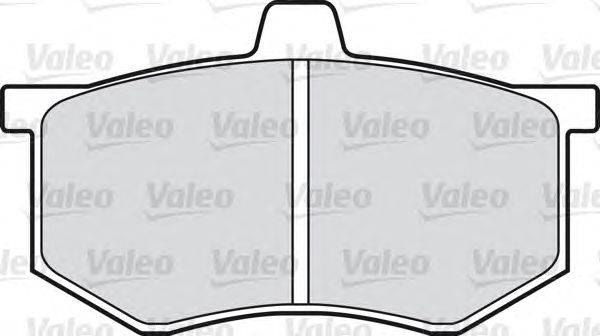 Комплект тормозных колодок, дисковый тормоз VALEO 598089