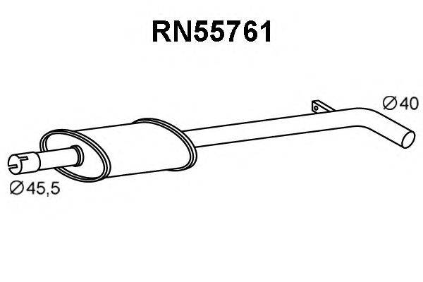 Предглушитель выхлопных газов VENEPORTE RN55761